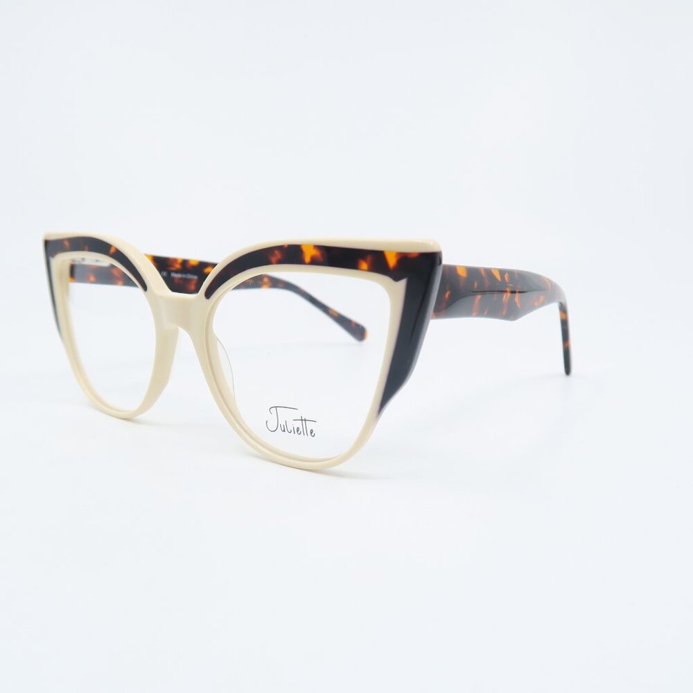 Juliette LJ9031 C3 54mm Beige Cat Eye Italian Fashion, New Women's Eyeglasses.